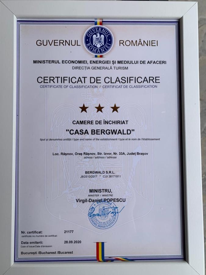 Apartament Casa Bergwald Râșnov Zewnętrze zdjęcie